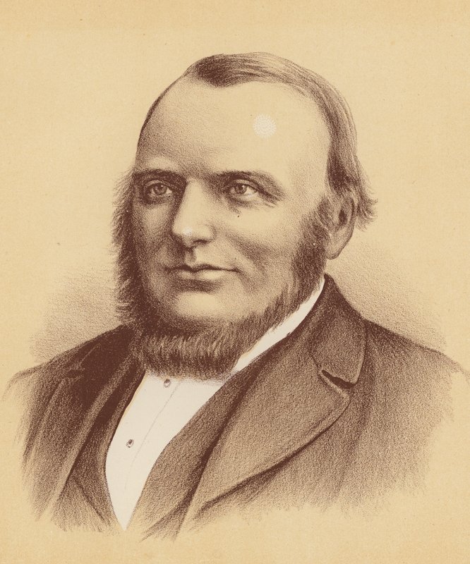 O ilustre Charles Moore (litografia a cores) de Australian School