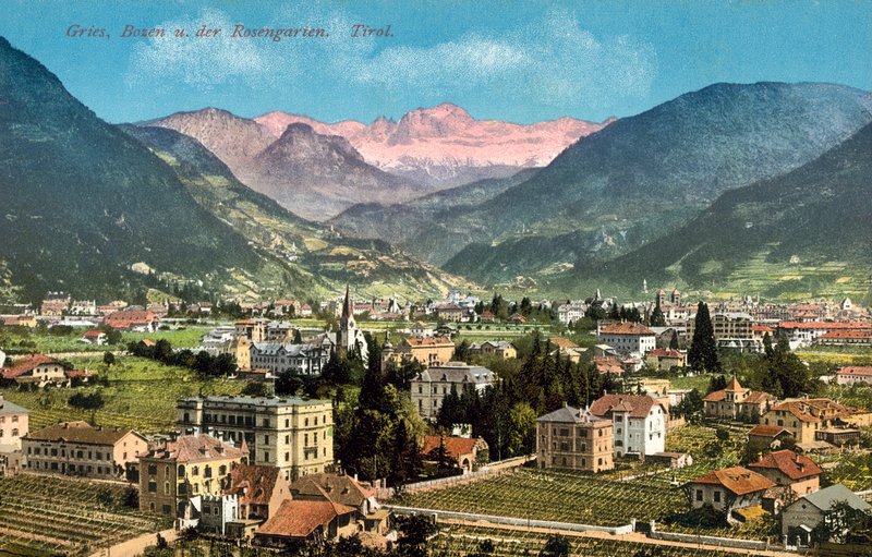 Gries, Bolzano U O jardim de rosas, Tirol de Austrian Photographer
