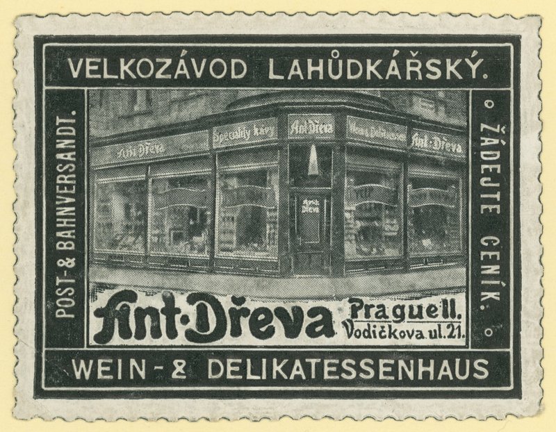 Loja de vinhos e delicatessen de Anton Dreva, Praga de Austrian School