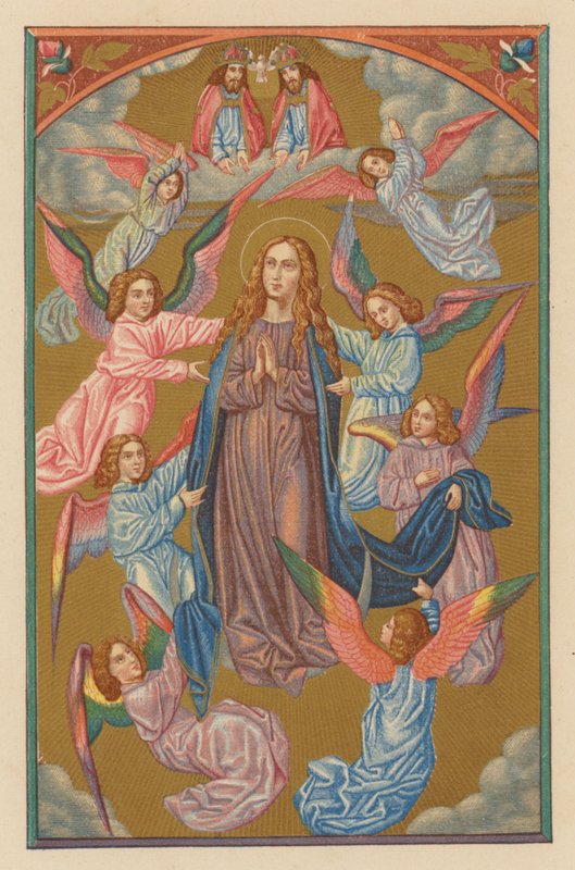 Assunção B de Maria (cromólito) de Austrian School