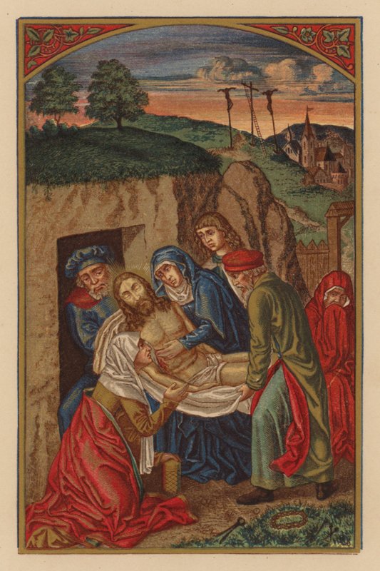 Depositio Domini (chromolitho) de Austrian School