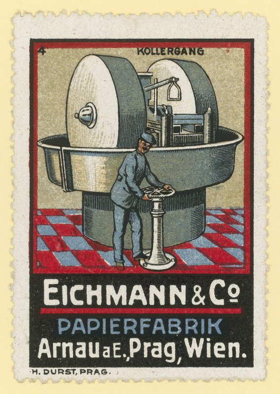 Fabricantes de papel Eichmann & Co, Arnau am Elbe, Praga, Viena de Austrian School