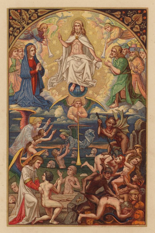 Extremum judicium (chromolitho) de Austrian School