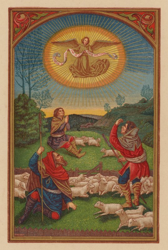 Gloria em excelsis Deo (chromolitho) de Austrian School