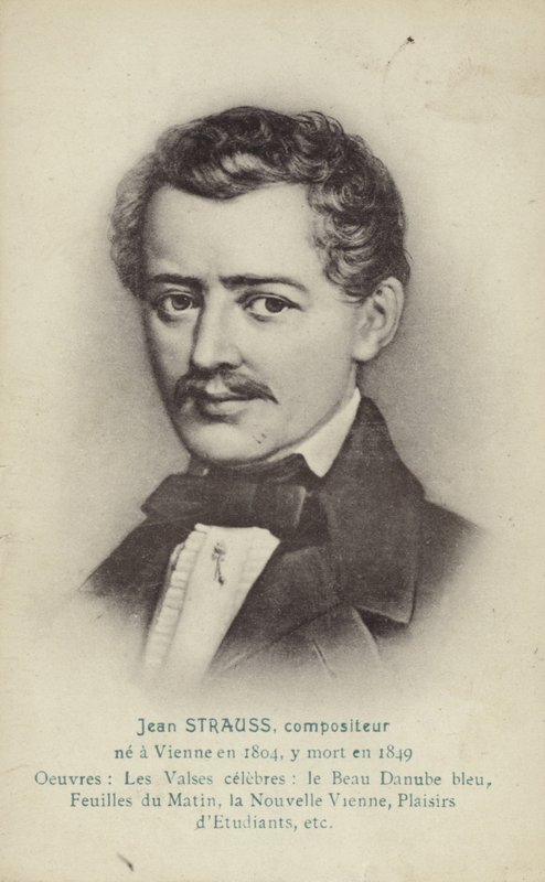 Retrato de Johann Strauss II de Austrian School