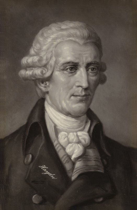 Retrato de Joseph Haydn de Austrian School