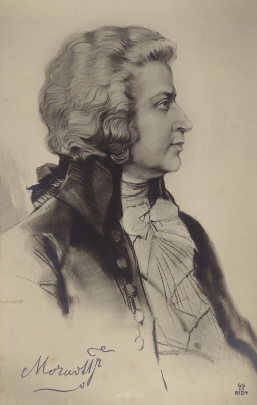 Retrato de Wolfgang Amadeus Mozart de Austrian School