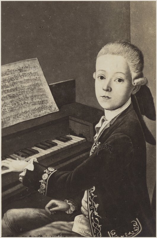 Retrato de Wolfgang Amadeus Mozart de Austrian School