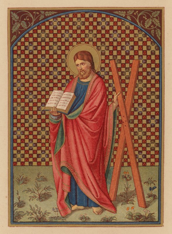 S Andreas, Apóstolo (chromolitho) de Austrian School