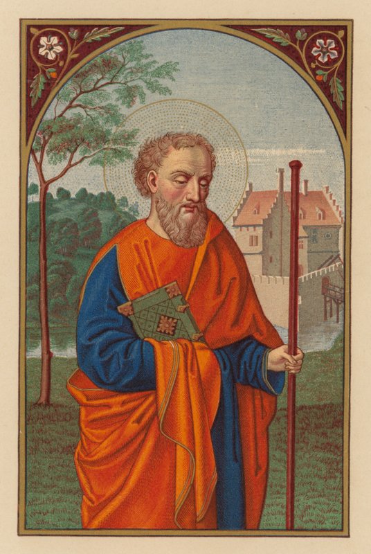 S Barnabé, Apóstolo (cromólito) de Austrian School