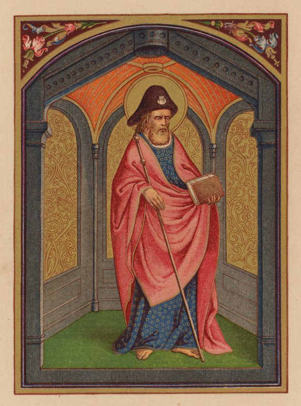 S Jacobus, Apóstolo (chromolitho) de Austrian School