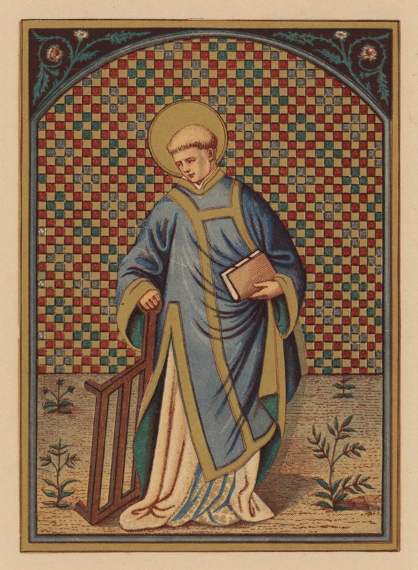 S Laurentius (chromolitho) de Austrian School