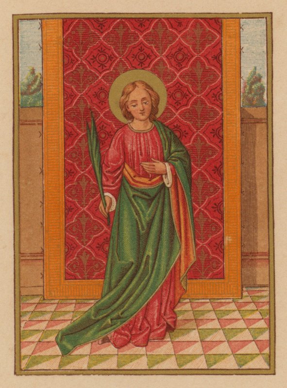 Santa Lúcia (cromolito) de Austrian School