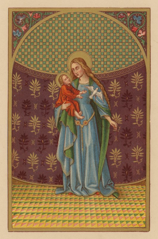 S Maria mater Dei (chromolitho) de Austrian School