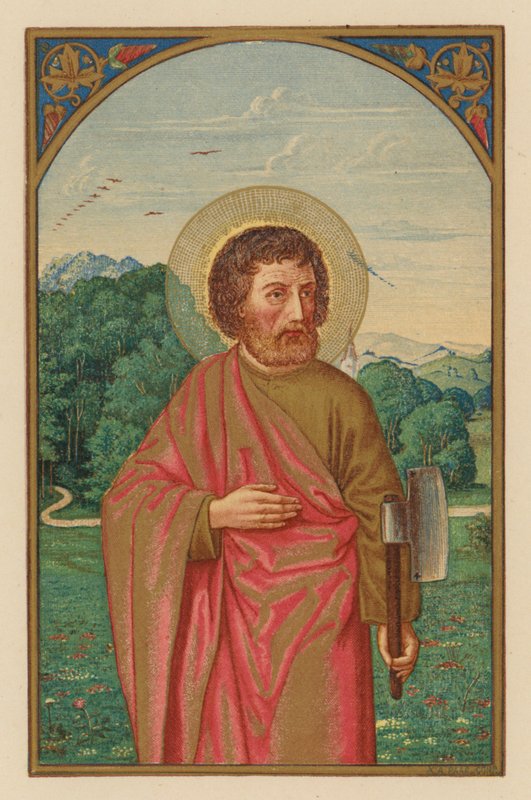 S Mathias, Apóstolo (chromolitho) de Austrian School