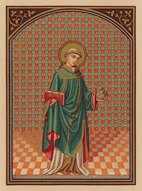 Santo Estêvão (cromolito) de Austrian School