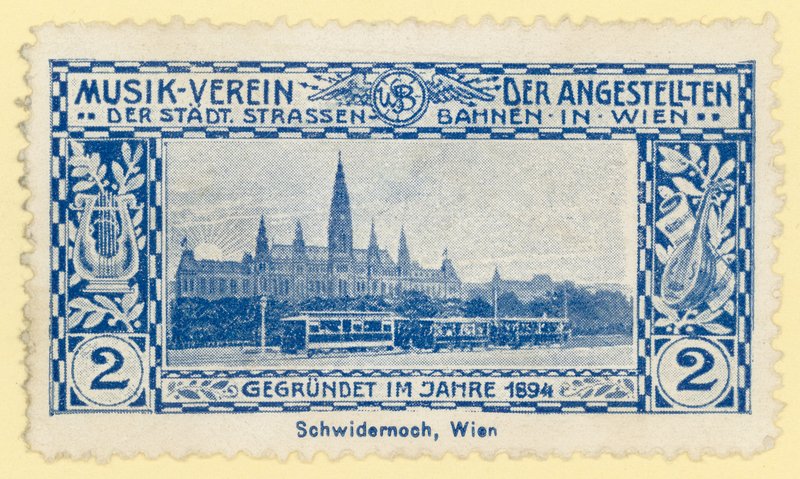 Bonde em frente à prefeitura, Viena de Austrian School