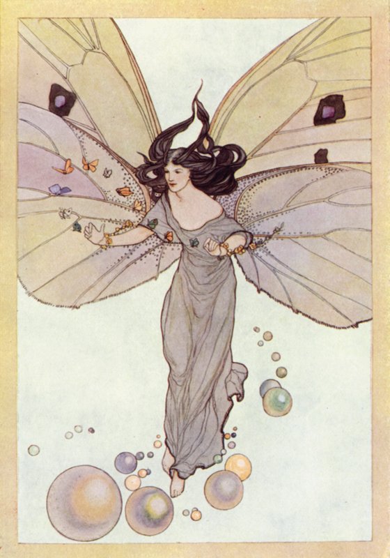 John Keats: Para Fancy (cor litho) de Averil Mary Burleigh