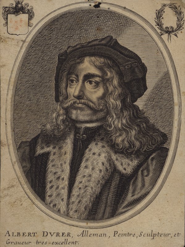Albrecht Durer, pintor e gravador alemão (gravura) de Balthazar Moncornet
