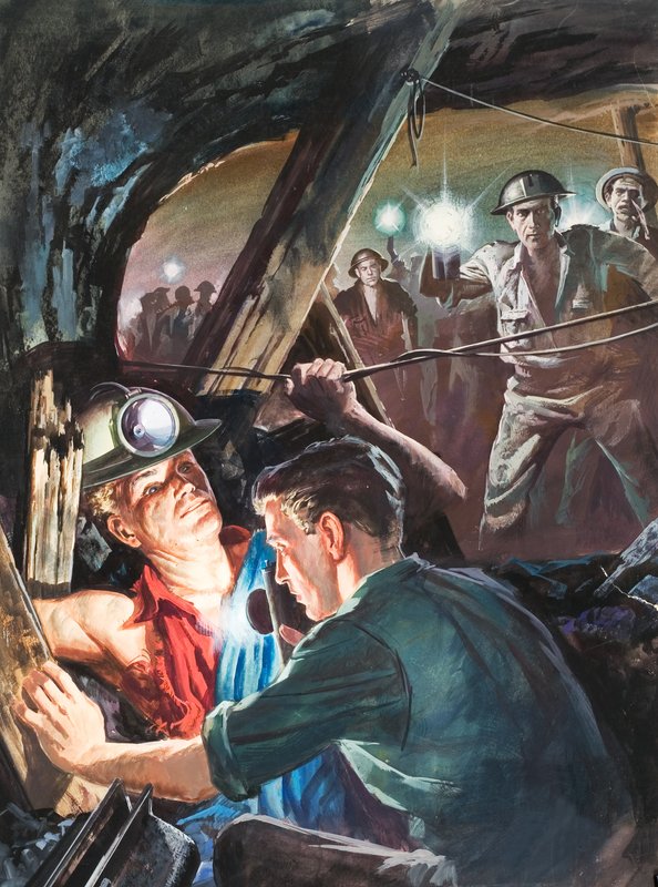 Dr. Andrew Manson (guache sobre papel) de Barrie Linklater