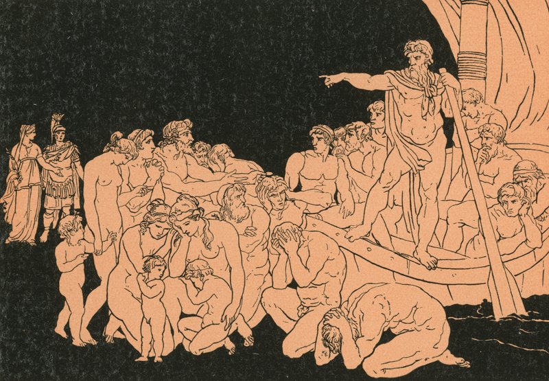 Caronte e os fantasmas de Bartolomeo Pinelli