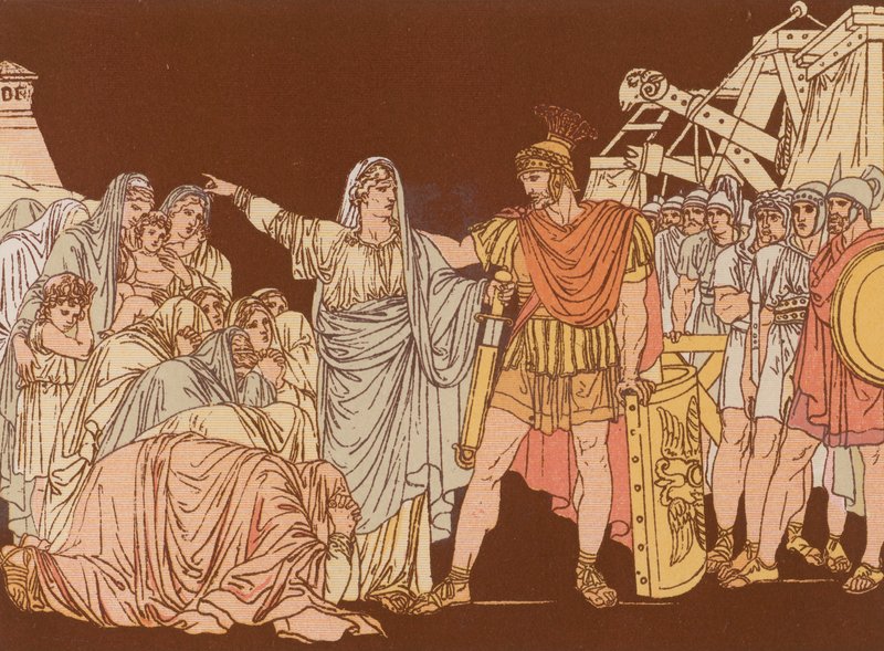 Coriolano e sua mãe de Bartolomeo Pinelli