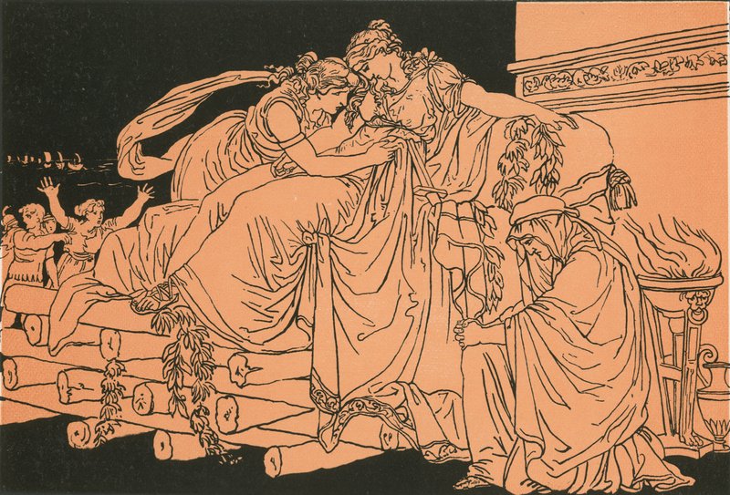 Dido na pilha do funeral de Bartolomeo Pinelli