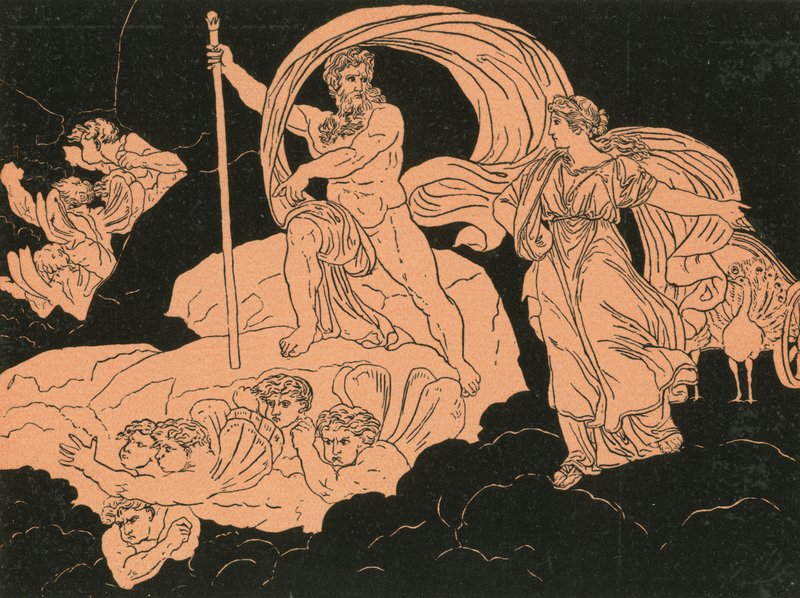 Juno e Éolo de Bartolomeo Pinelli