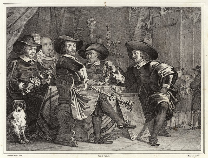 Governadores da guarda civil dos arqueiros, Amsterdã de Bartolomeus van der Helst