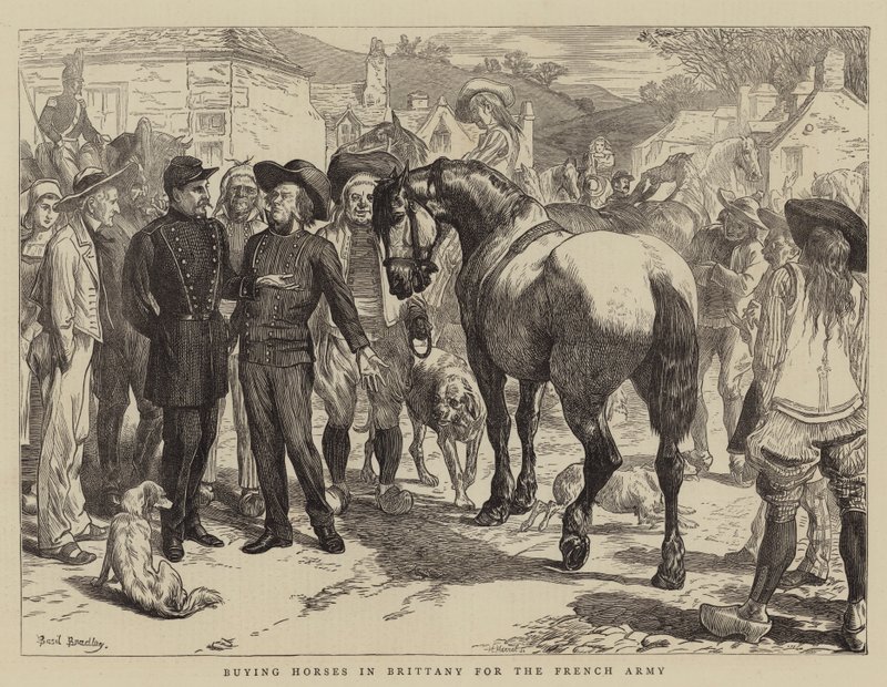 Comprar cavalos na Bretanha para o exército francês de Basil Bradley