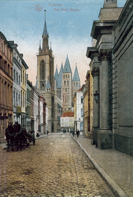 Tournai: Rue Saint Martin (fotografia a cores) de Belgian Photographer