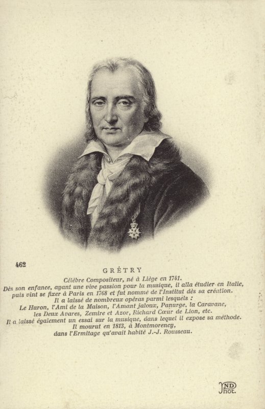 Andre Gretry, compositor belga (1741-1813) de Belgian School