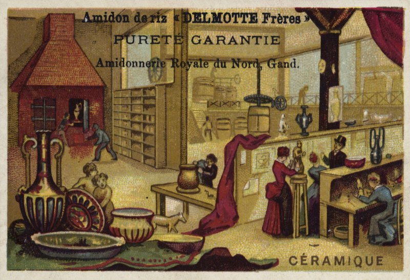 Fabricação de cerâmica de Belgian School