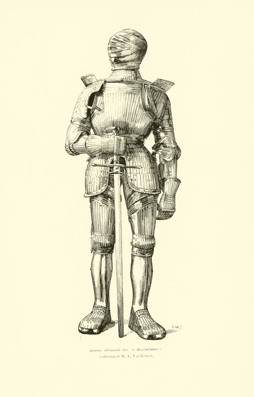 Terno Maximilian alemão de armadura de Belgian School