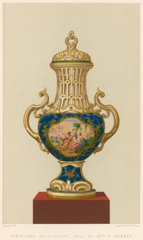 Porcelana de Tournay de Belgian School