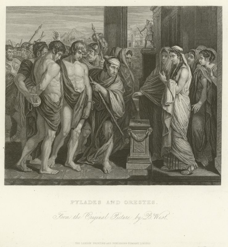Pylades e Orestes de Benjamin West