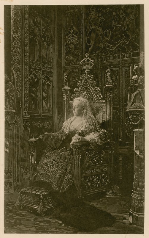 Retrato da Rainha Vitória (fotogravura) de Benjamin  Constant