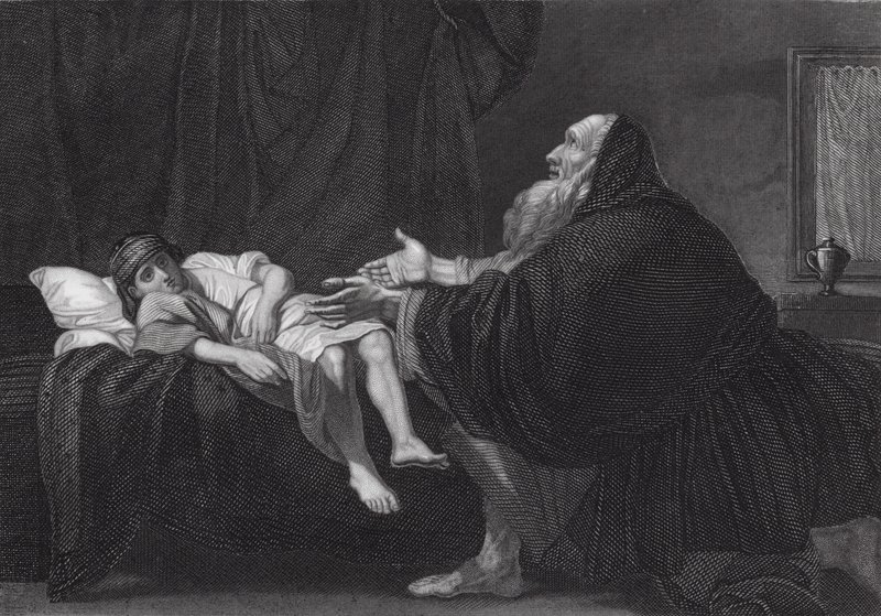 Elias cria o filho da viúva de Benjamin (after) West