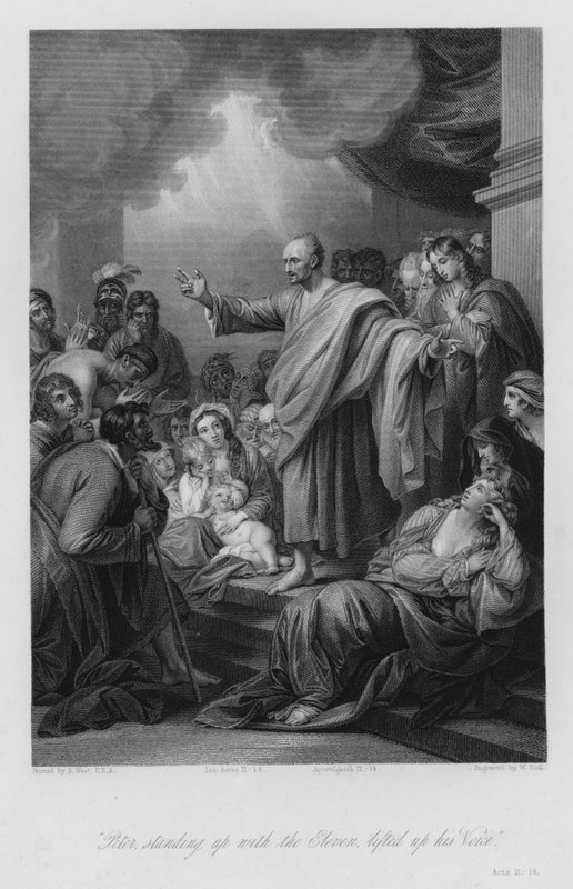 O Sermão de Pedro em Jerusalém, Atos II de Benjamin (after) West