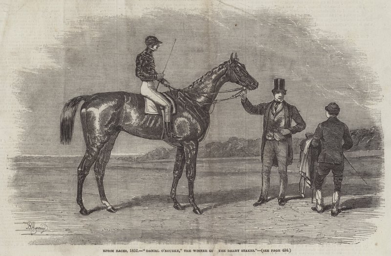 Epsom Races, 1852, Daniel O&39;Rourke, o vencedor do The Derby Stakes de Benjamin Herring