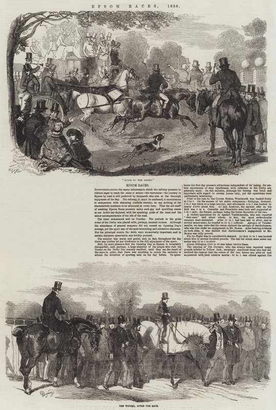 Corridas de Epsom, 1856 de Benjamin Herring