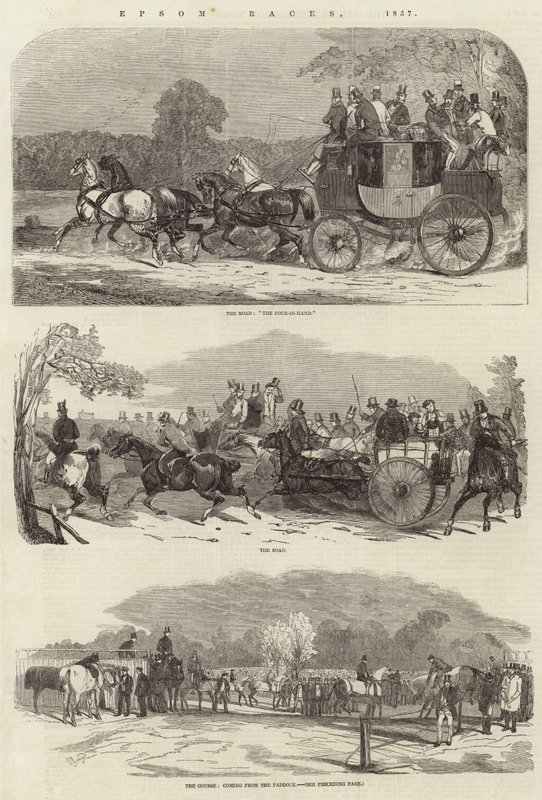 Corridas de Epsom, 1857 de Benjamin Herring