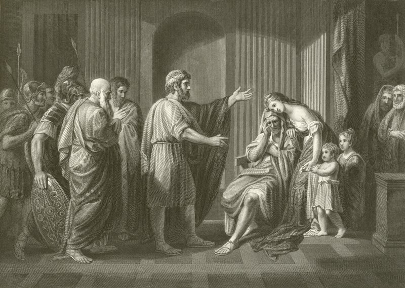 Banimento de Cleombrotus de Benjamin West