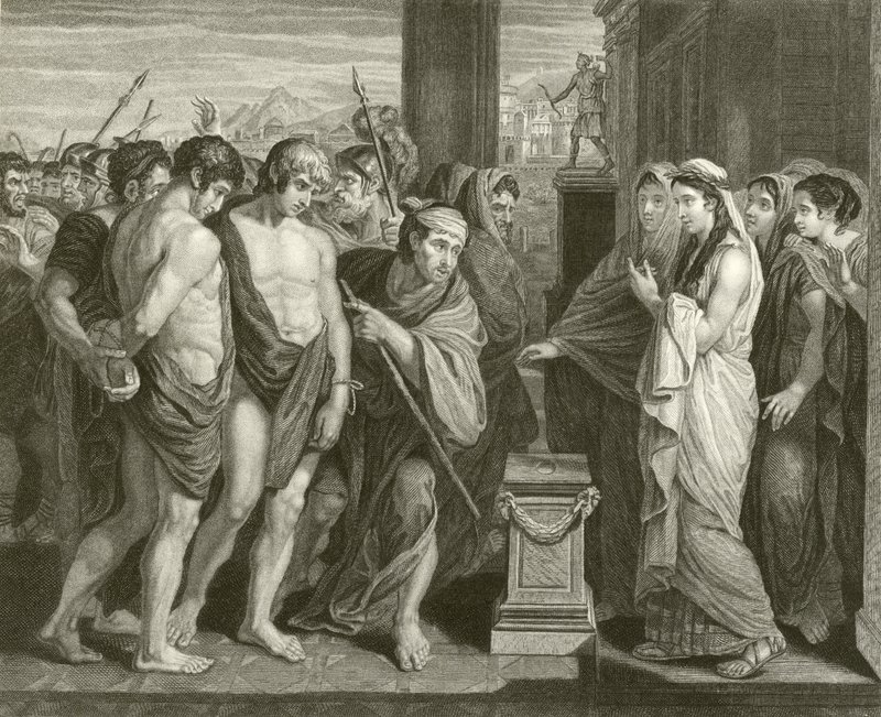Pylades e Orestes de Benjamin West