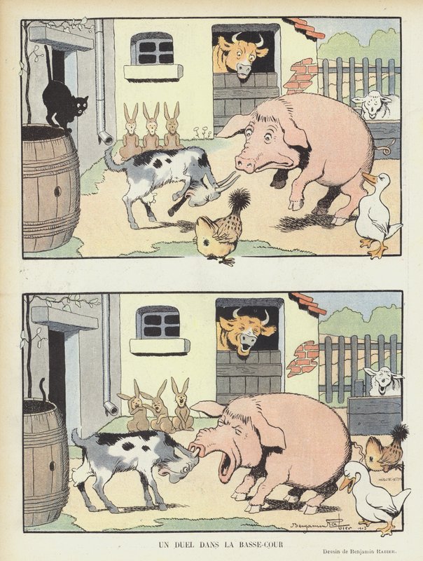 Ilustração para o riso de Benjamin Rabier