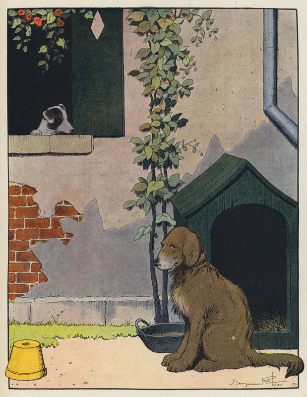 Dois cachorros de Benjamin Rabier