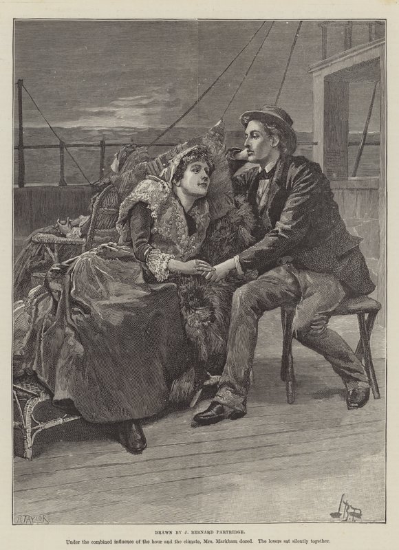 A Cruzada do Excelsior, por gravura de Bret Harte de Bernard Partridge