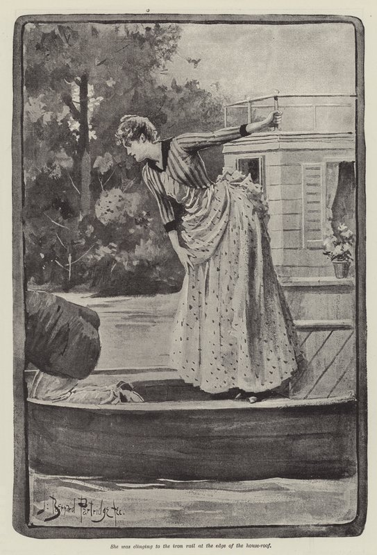 As estranhas aventuras de uma casa-barco, por William Black de Bernard Partridge