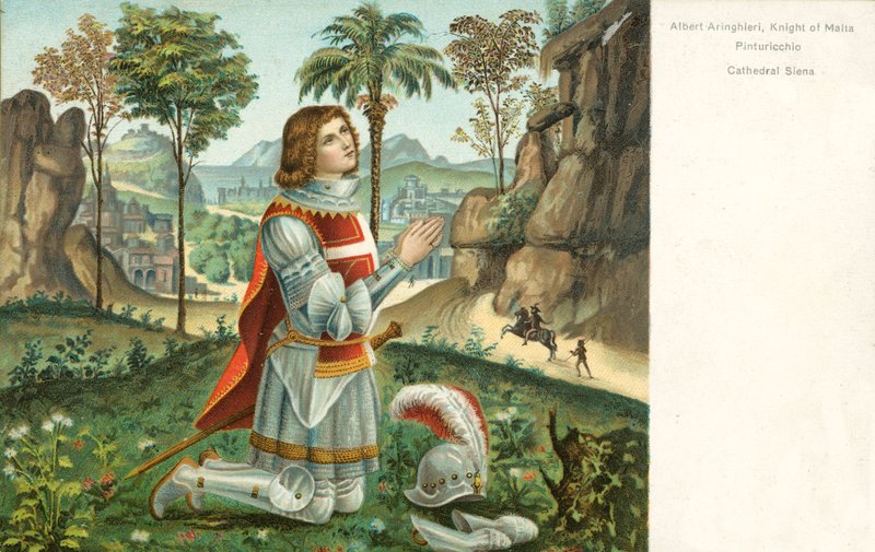Albert Anringhieri, Cavaleiro de Malta, Pinturicchio de Bernardino di Betto Pinturicchio
