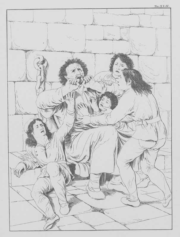 A Divina Comédia de Dante, Inferno (Inferno), Placa XLII (litografia) de Bernhard Schuler